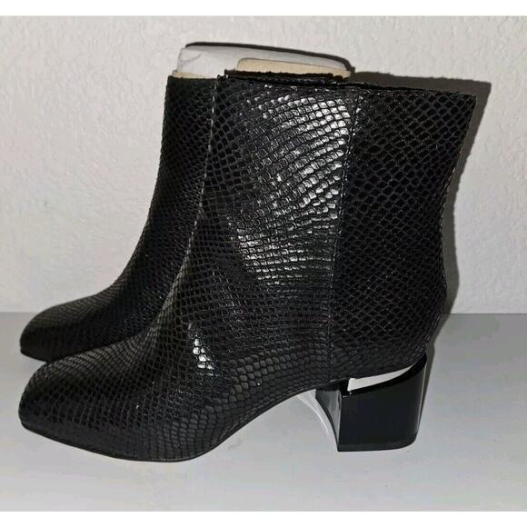 Franco Sarto Women's Marquee Ankle Boot Black Snake MSRP Size 6 $104 - Picture 3 of 12